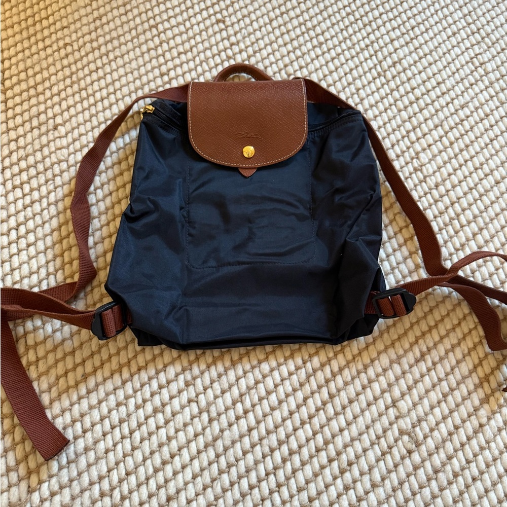Black Longchamp backpack